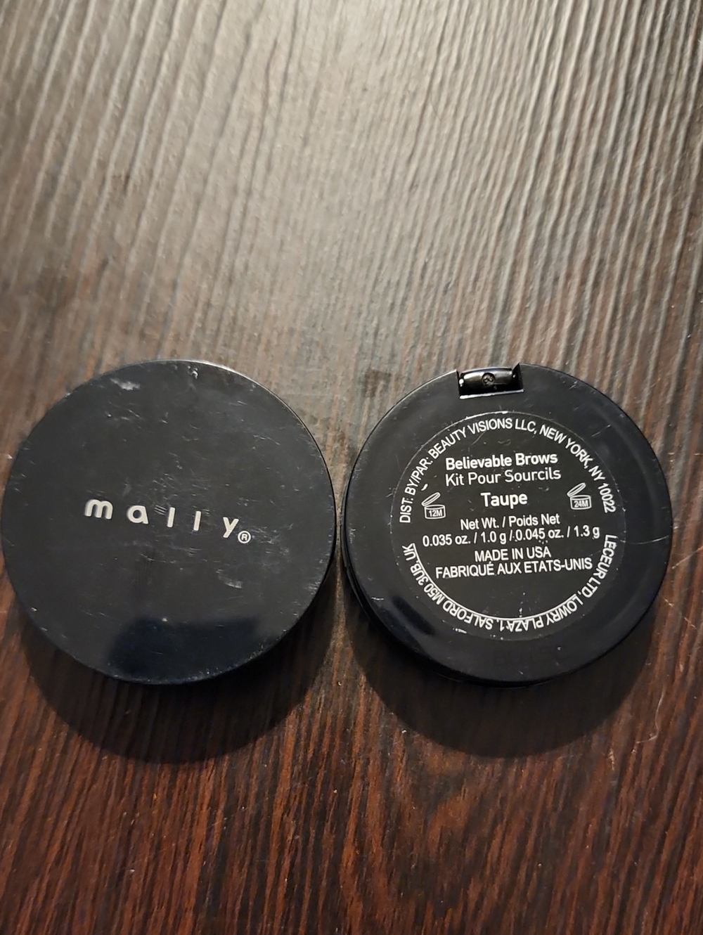Mally Beauty Believable Brows Kit in Taupe - Black Compact